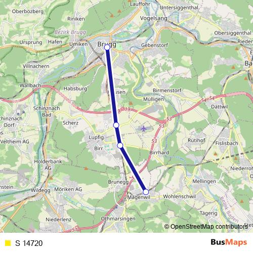 S 14720 rail Line Map