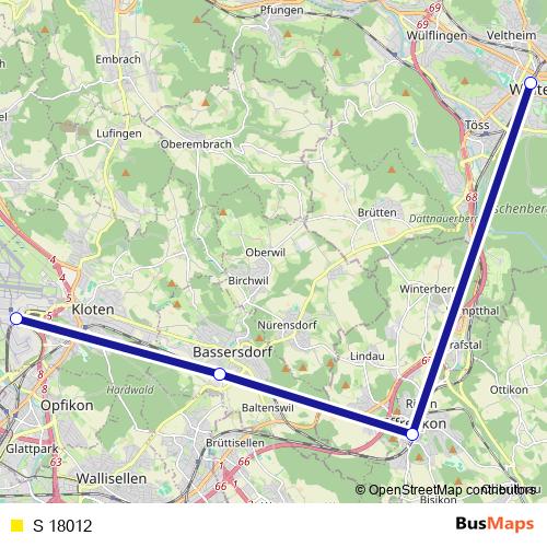 S 18012 rail Line Map