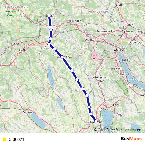 S 30021 rail Line Map
