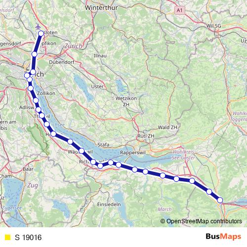 S 19016 rail Line Map