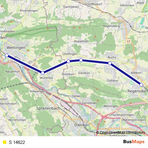 S 14622 rail Line Map