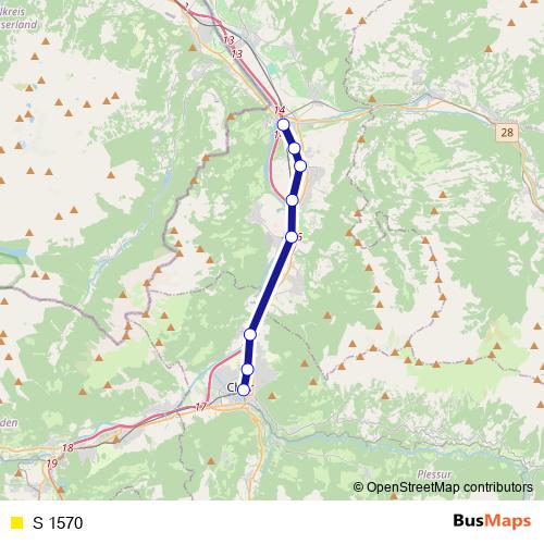 S 1570 rail Line Map