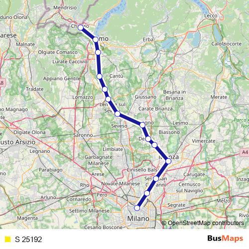 S 25192 rail Line Map