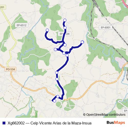Xg662002 bus Line Map