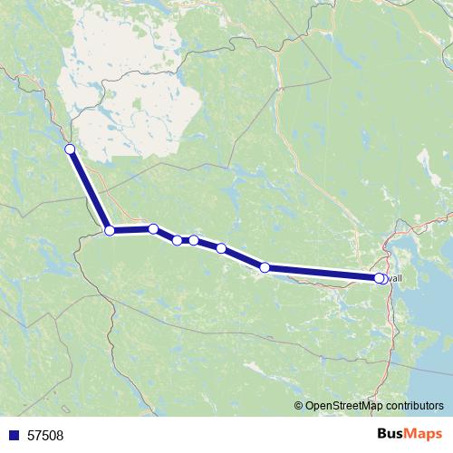 57508 bus Line Map