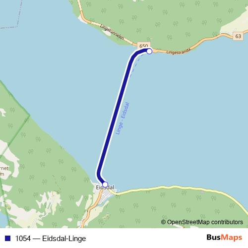 1054 ferry Line Map