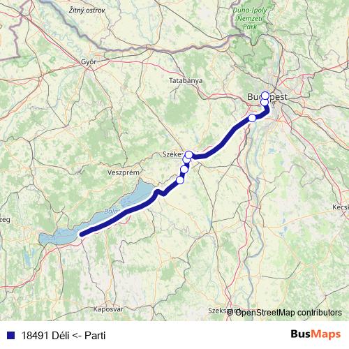 18491 Déli <- Parti rail Line Map