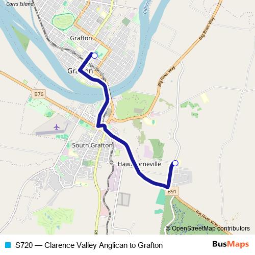 S720 bus Line Map
