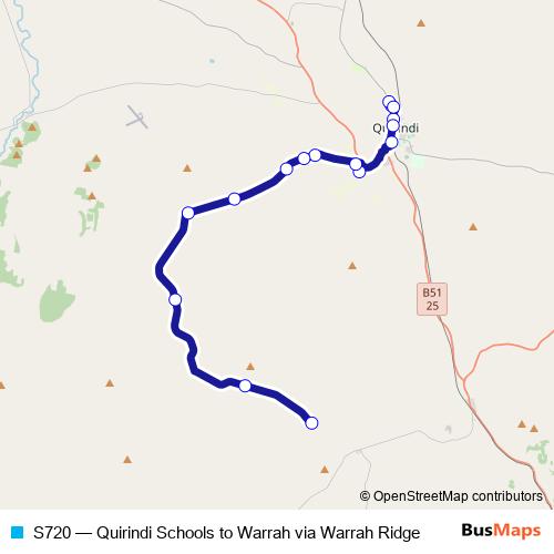 S720 bus Line Map