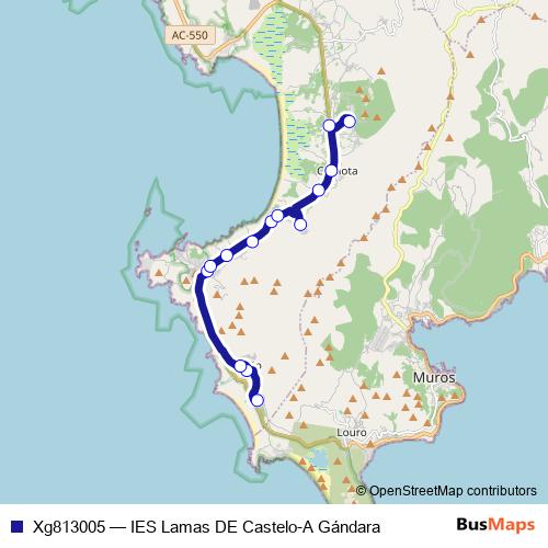 Xg813005 bus Line Map