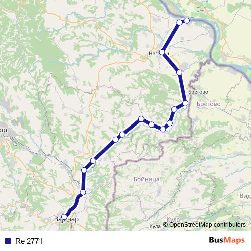 Re 2771 rail Line Map