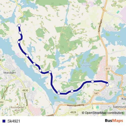 Sk4921 bus Line Map