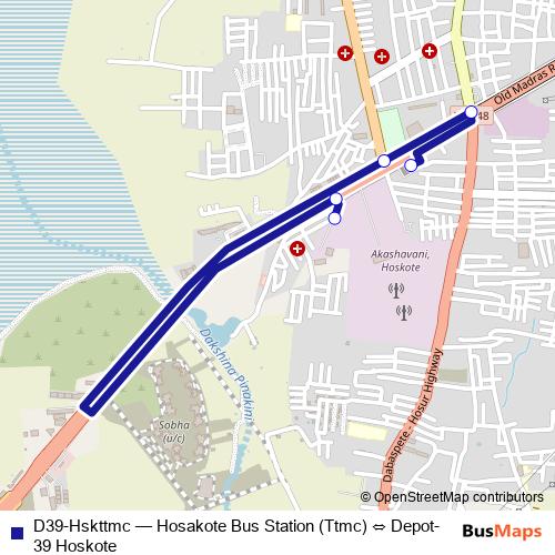 D39-Hskttmc bus Line Map