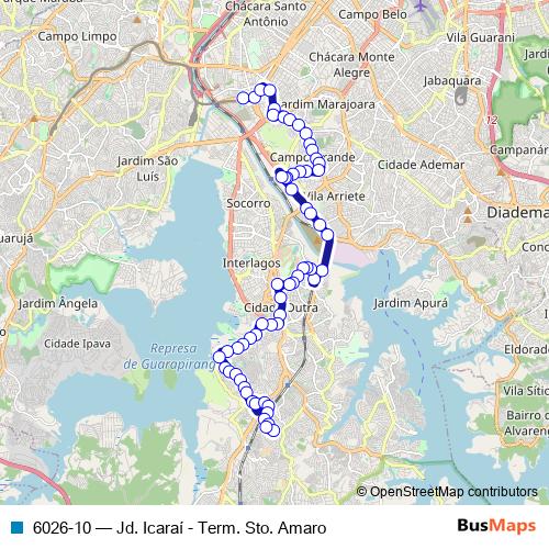 6026-10 bus Line Map