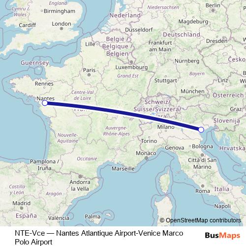 NTE-Vce bus Line Map