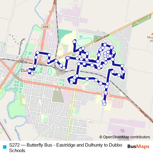 S272 bus Line Map