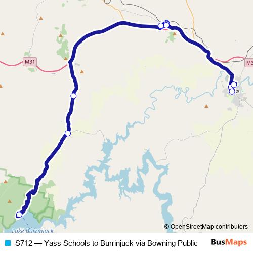 S712 bus Line Map