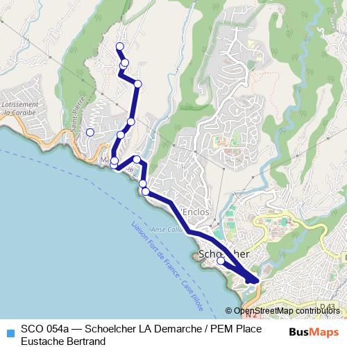 SCO 054a bus Line Map