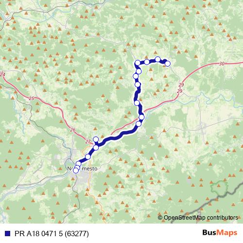 PR A18 0471 5 (63277) bus Line Map