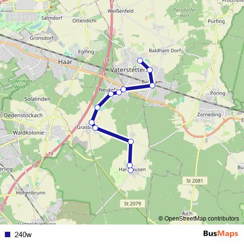 240w bus Line Map