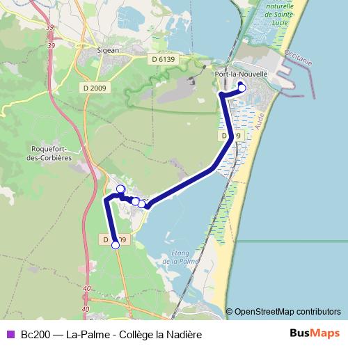 Bc200 bus Line Map