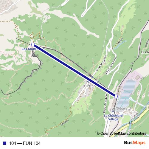 104 funicular Line Map