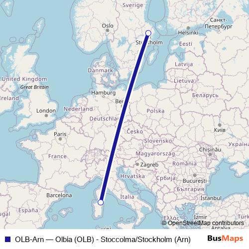 OLB-Arn air Line Map