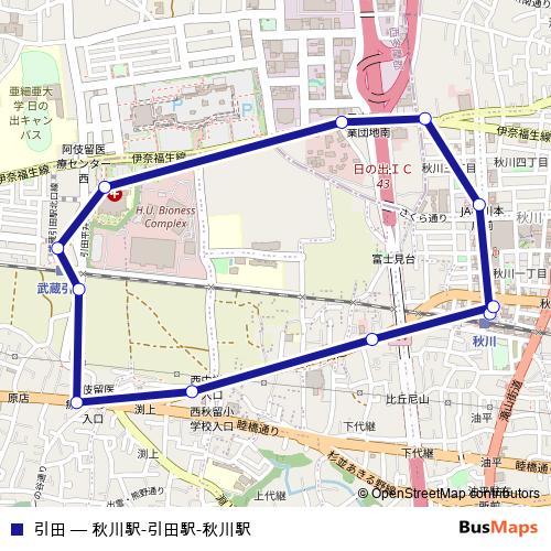 引田 bus Line Map