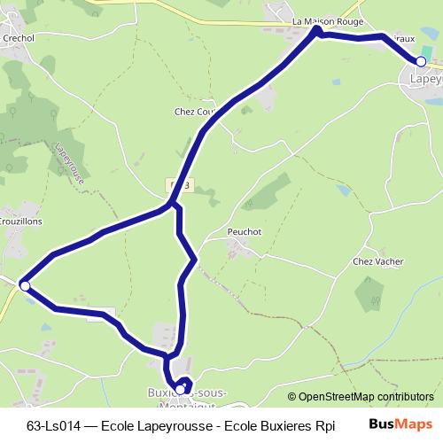 63-Ls014 bus Line Map