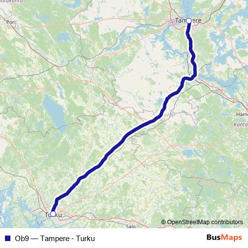 Ob9 bus Line Map