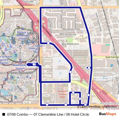 07/08 Combo bus Line Map
