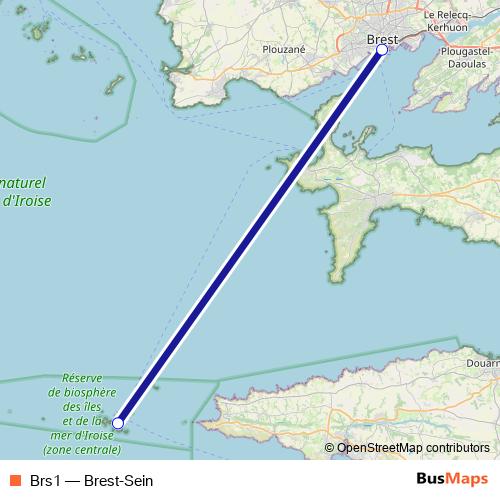 Brs1 ferry Line Map