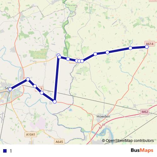 1 bus Line Map