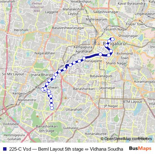225-C Vsd bus Line Map