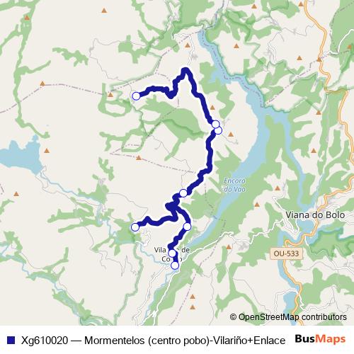 Xg610020 bus Line Map