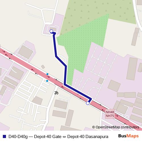 D40-D40g bus Line Map