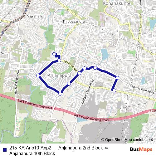 215-KA Anp10-Anp2 bus Line Map