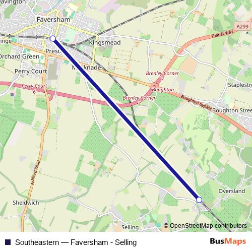 Southeastern bus Line Map