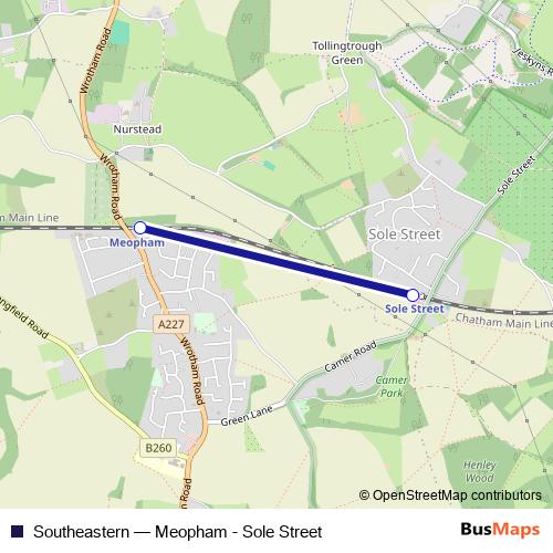Southeastern bus Line Map