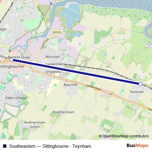 Southeastern bus Line Map