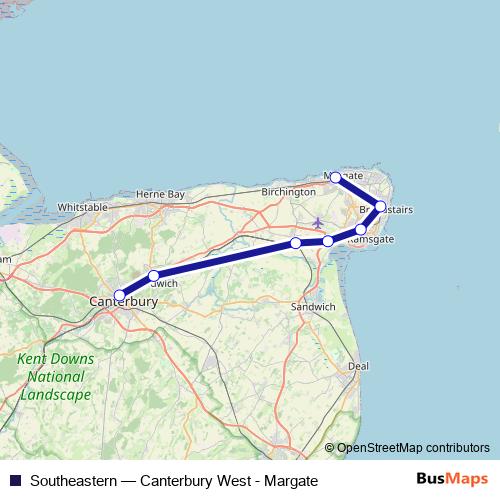 Southeastern bus Line Map