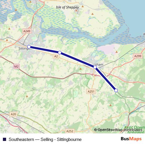 Southeastern bus Line Map