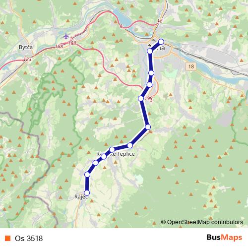 Os 3518 rail Line Map
