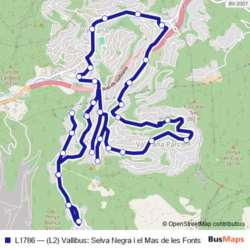 L1786 bus Line Map