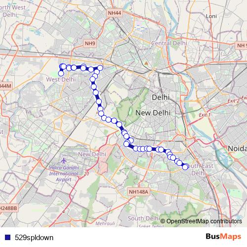 529spldown bus Line Map