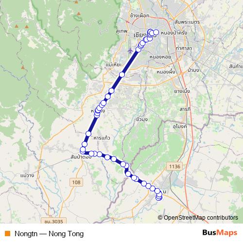 Nongtn bus Line Map