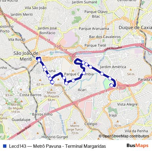 Lecd143 bus Line Map