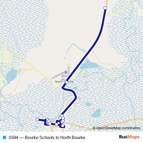 S594 bus Line Map