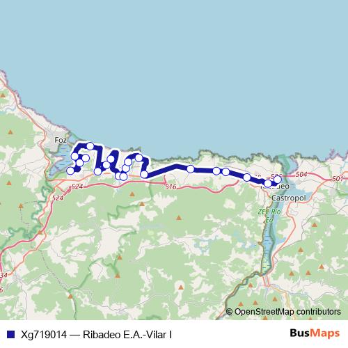 Xg719014 bus Line Map