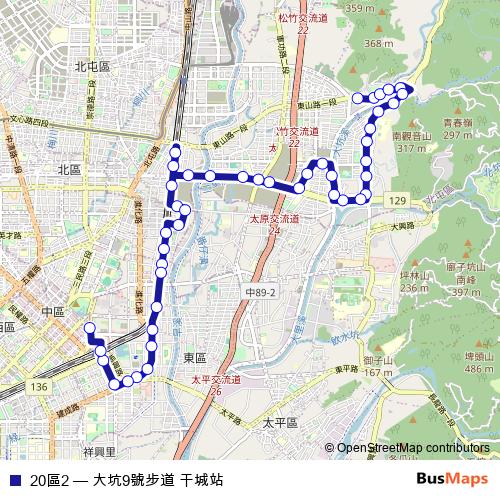 20區2 bus Line Map